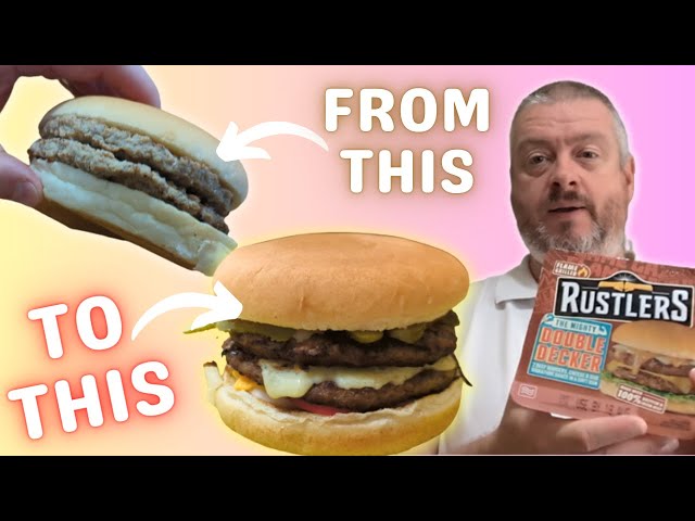 RUSTLERS : Turning a Microwave Burger into a Mouthwatering Burger!
