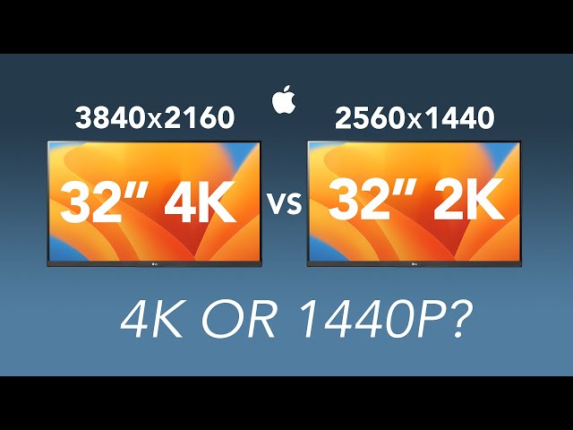 32” 4K vs 32" 1440p  - Which Is The Best For Mac?