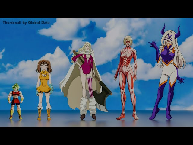 Anime Female Size Comparison 3D