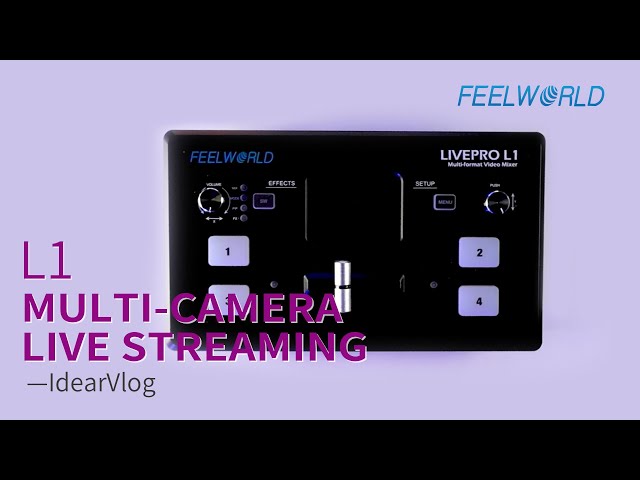 FEELWORLD L1 Professional Video Switch 4 HDMI Input USB3.0 Live Stream -@IdearVlog