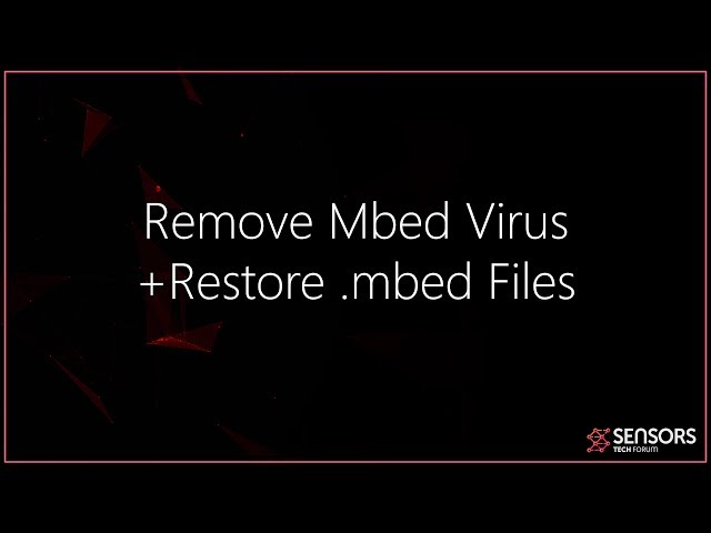 Mbed Virus - How to Remove It + Restore Data