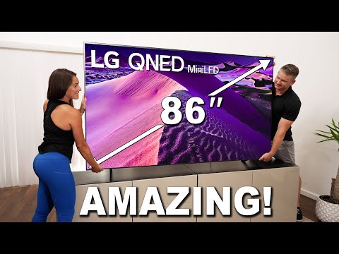 Amazing 86" LG QNED85 4k Mini-LED TV