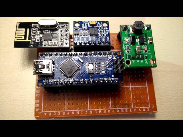 Drahtloser Beschleunigungssensor für den Arduino mit MPU6050 und nRF24l01