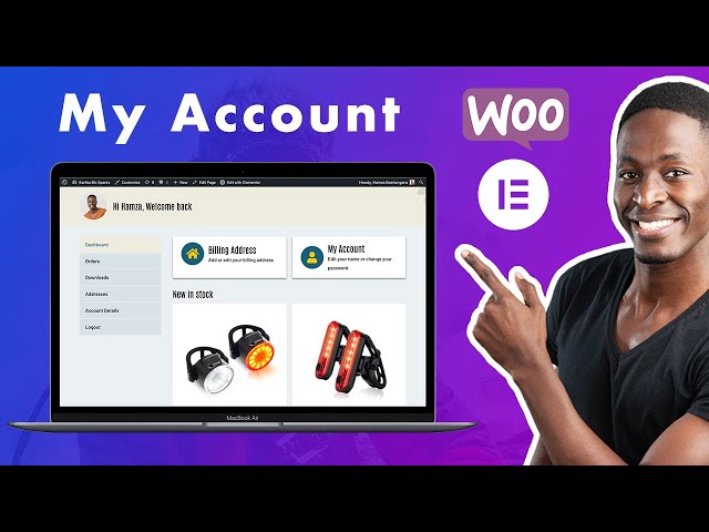 Create a Custom My Account Page using Elementor  [Elementor WooCommerce Shop]