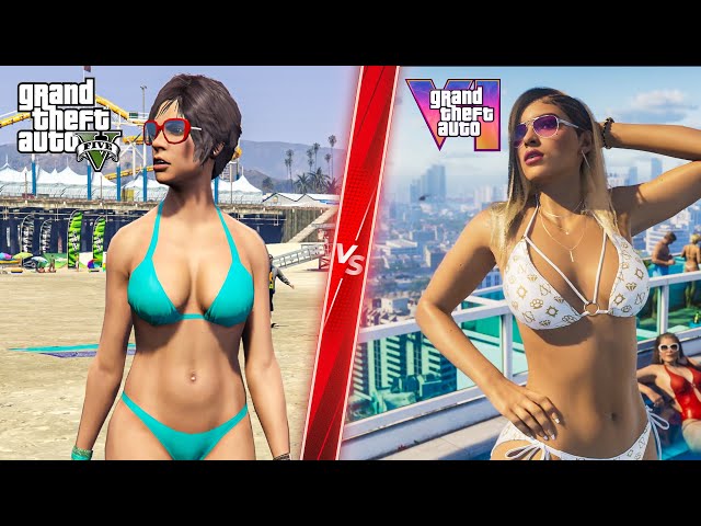 GTA 6 vs GTA 5 - Direct Comparison! Attention to Detail & Graphics! PS5 ULTRA 4K