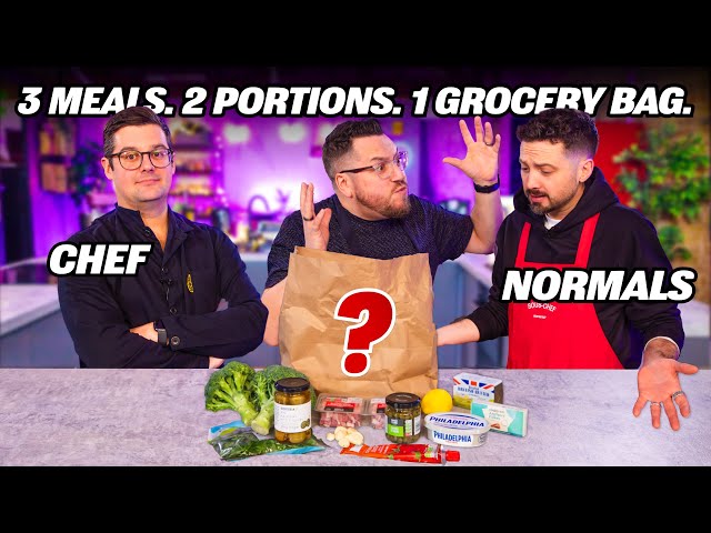 Chef vs Normals: GROCERY SHOP CHALLENGE | Sorted Food