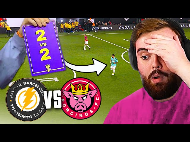 El PRIMER 2 VS 2 de KINGS LEAGUE | PORCINOS FC vs RAYO DE BARCELONA