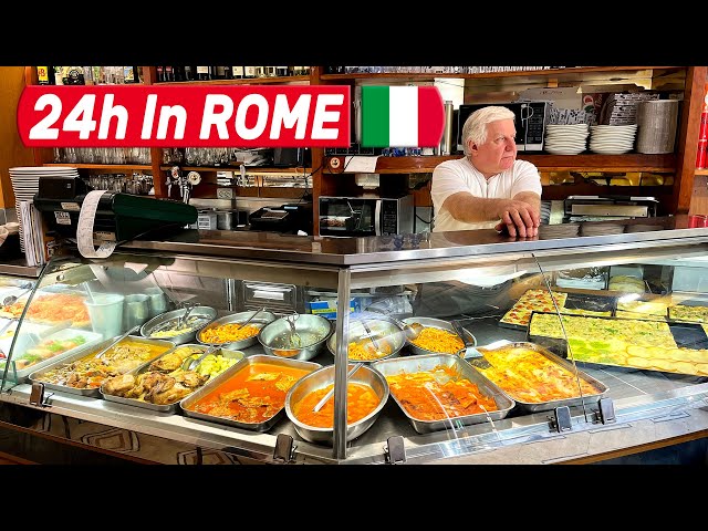 24 Hours Of ITALIAN FOOD In ROME - Best Roman Pizza & Local Street Food