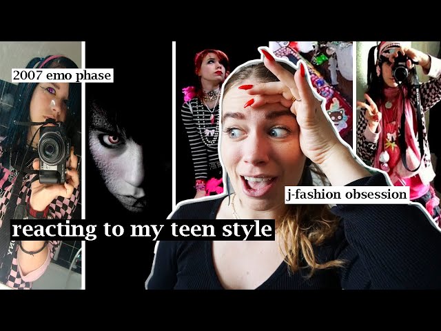 what I learned from my emo & j-fashion era // reacting to my teen alt style