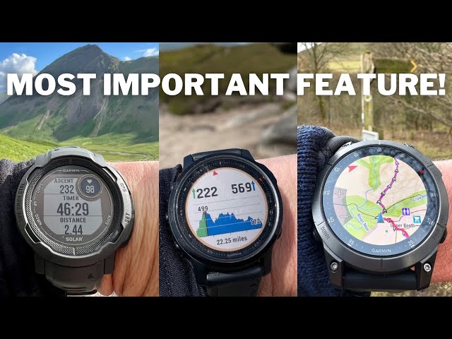The most IMPORTANT feature of a GPS watch! Garmin watches compared.