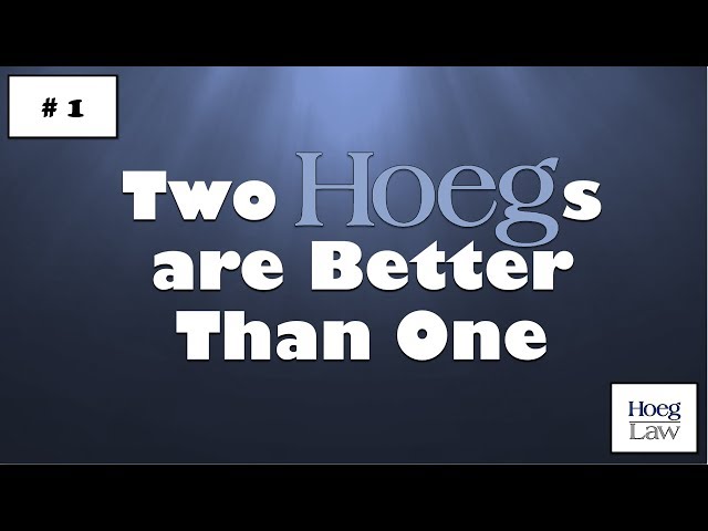 Two Hoegs Are Better Than One #1 - May 26, 2019