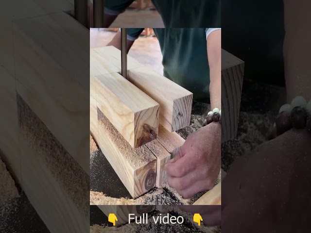 Extremely Ingenious Skills Woodworking Worker // Making Cross Joints Bed Monolithic Wood Projects