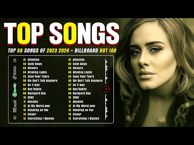 Adele, Miley Cyrus, Ed Sheeran, Dua Lipa, The Weeknd, Rihanna, Maroon 5 - Billboard Top 50 This Week
