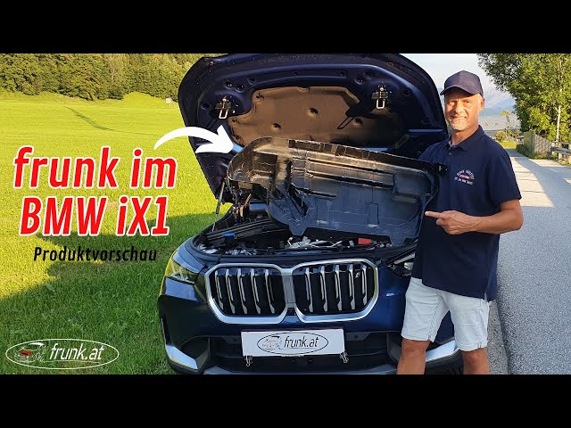 frunk (front boot) in the BMW iX1 / product preview #frunk #bmwix1 #electriccars
