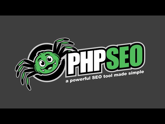 PHPSEO 1.0 in 2 minutes