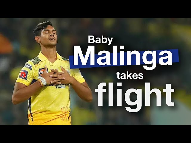 Baby Malinga takes flight | Matheesha Pathirana | #ipl2024 | #cricket