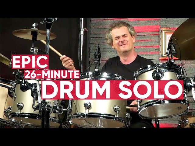 Austrian Drummer Aaron Thier's Epic 26-Minute Drum Solo!
