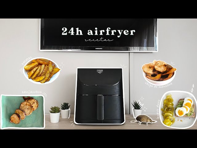 ⁜ cooking 24 HOURS using and EATING ⋆AIRFRYER⋆ healthy recipes║what i eat in a day