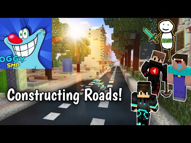 Roads In Minecraft Oggy Smp | New Member | Basu Plays