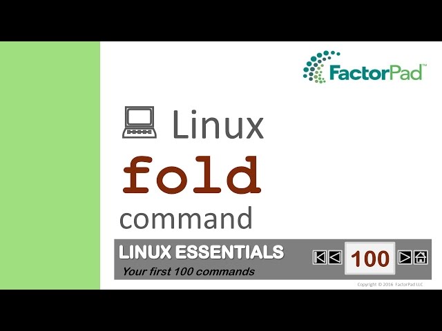 Linux fold command summary with examples
