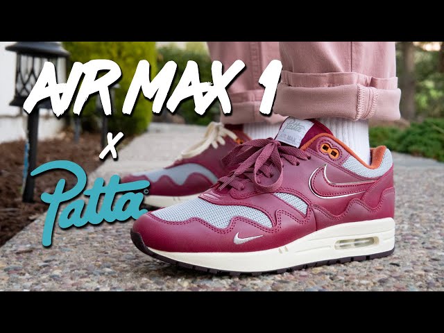 A Lace Swap Fixes Everything! Patta x Air Max 1 "Rush Maroon"