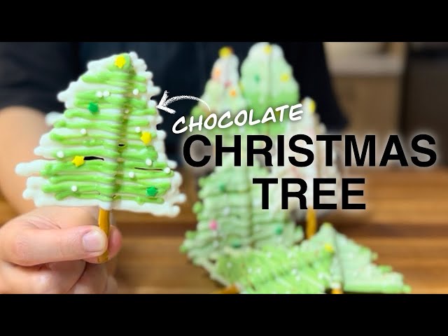 Chocolate Christmas Trees | Simple And Easy Holiday Treat!