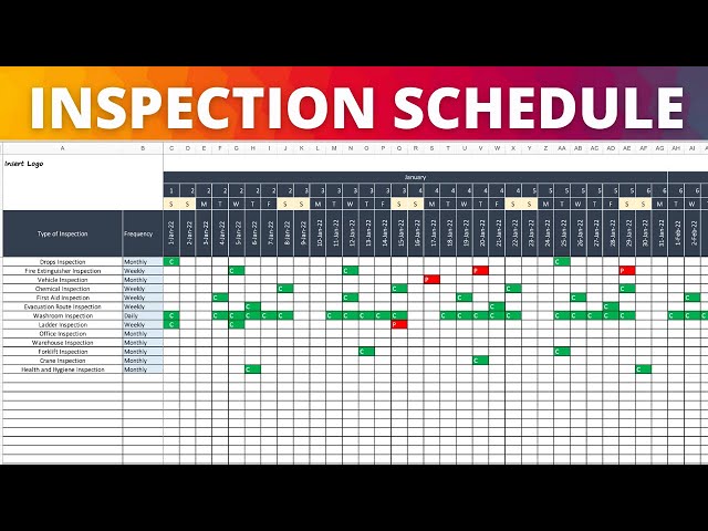 How to Track your Workplace Inspection Programs on an Inspection Schedule