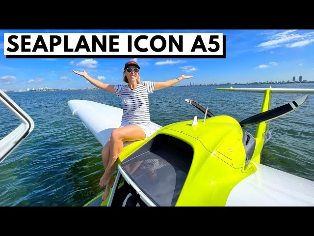 $379,000+ ICON A5 SEAPLANE / Amphibious Light-Sport Aircraft Aviation Demo Flight & "Boat" Tour