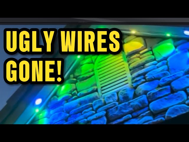 Best Solution to HIDE Wires! Govee Outdoor Permanent Lights