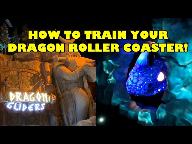 How To Train Your Dragon Roller Coaster! Dragon Gliders POV! Motiongate Dubai