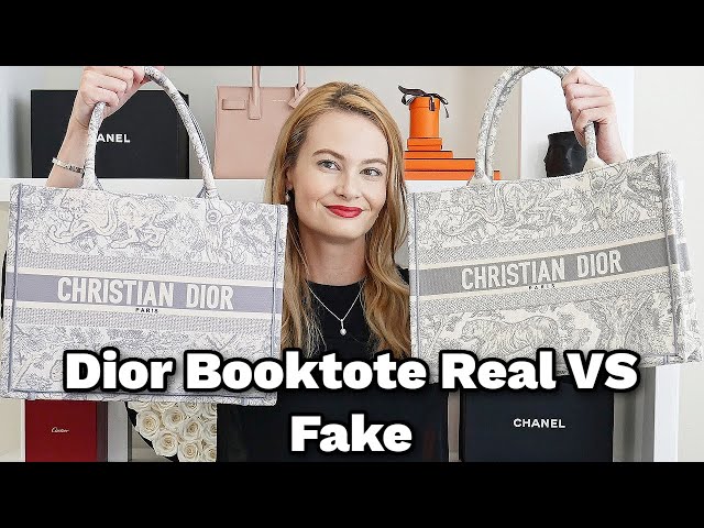 Dior Booktote Real VS Fake || Learn to spot the differences