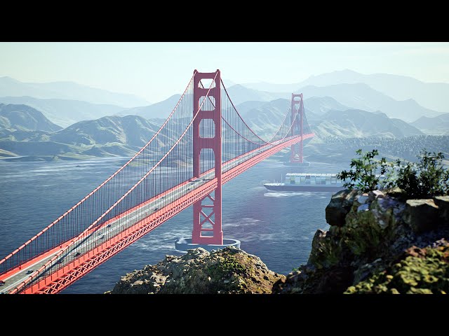 Took my Unreal Engine 5 to GOLDEN GATE!
