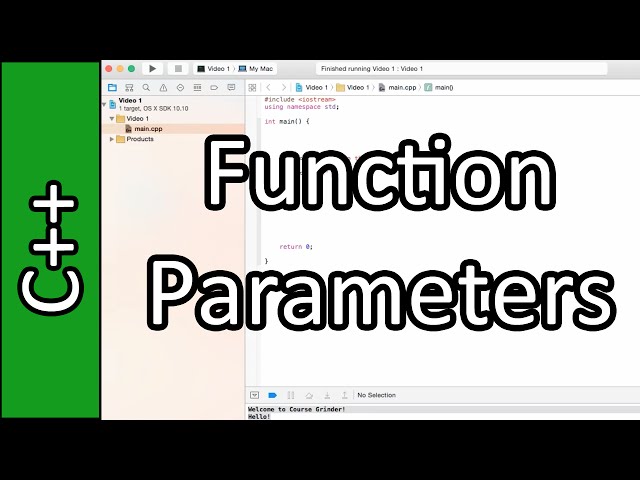 Parameters - C++ Programming Tutorial #9 (PC / Mac 2015)
