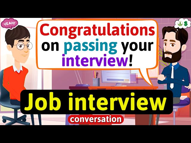 Job interview in English - English Conversation Practice - Improve English Speaking Skills Everyday