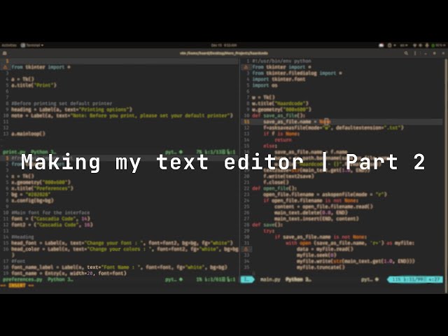 Making my text editor | Part 2