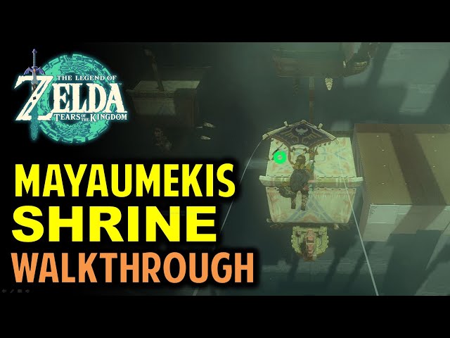 Mayaumekis Shrine Puzzle: Downward Force Walkthrough | The Legend of Zelda: Tears of the Kingdom