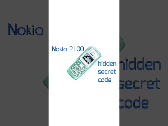Nokia 2100 Hidden Secret Code