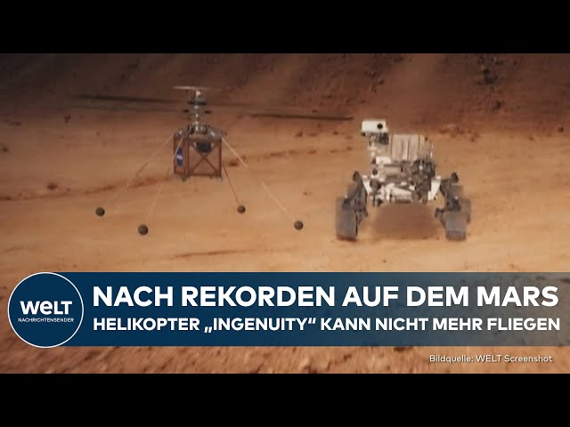 MARS-MISSION: Aus nach Rekord! Hubschrauber "Ingenuity" kann nicht mehr fliegen - Nasa nennt Details