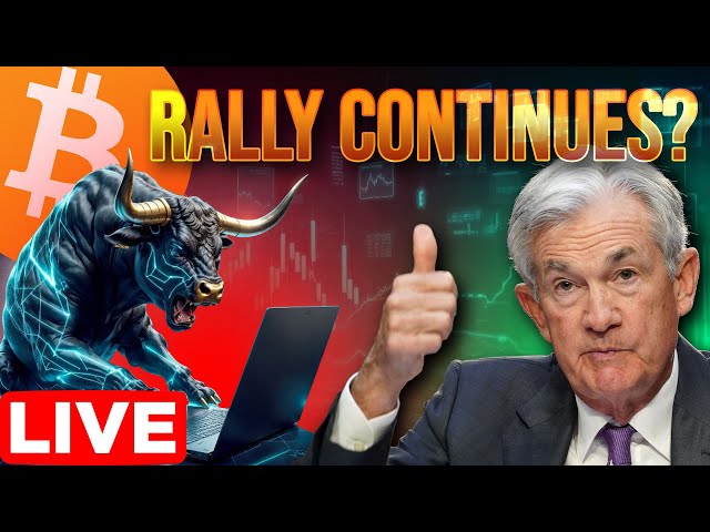 Bitcoin Spending Bill Rally + Powell Pump Continues🔴LIVE