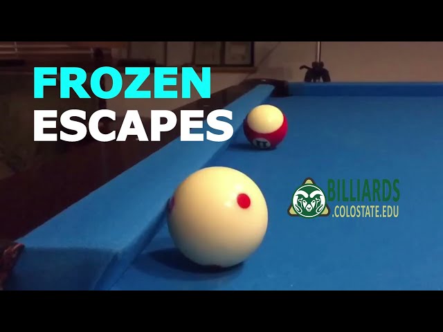 Cue Ball Frozen to a Cushion ... No Problem