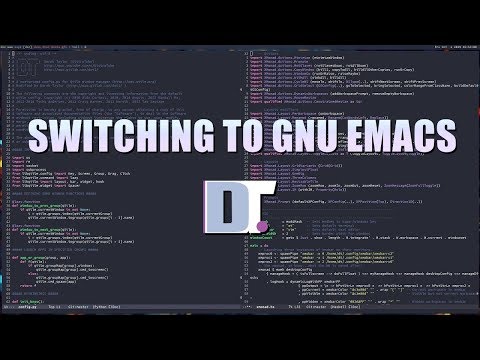 Switching to GNU Emacs