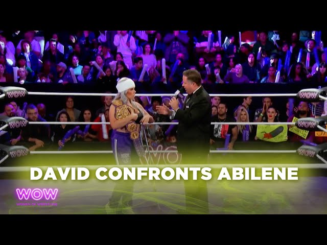 David Confronts Abilene | WOW - Women Of Wrestling