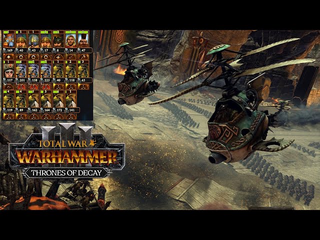 Dwarf Airforce Unleashed: Malakai Gyrcopter DOOMSTACK! - Total War: Warhammer 3 Immortal Empires