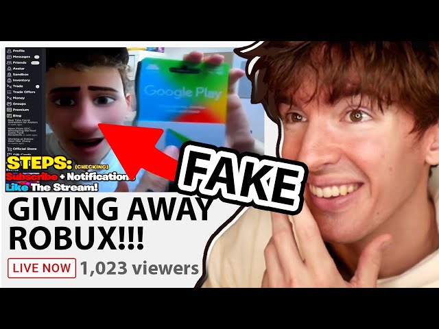 I caught a Roblox streamer SCAMMING his fans
