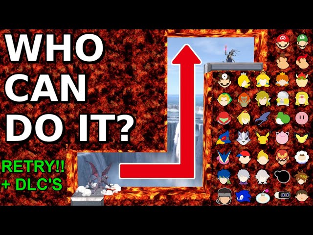 Who Can Make It? Reverse L Lava Tunnel Retry + DLC's - Super Smash Bros. Ultimate