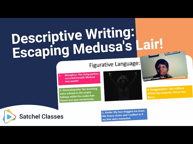 Descriptive Writing  Escaping Medusa's Lair! | English | Satchel Classes