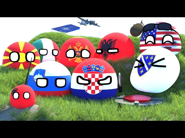 Pov: You're Yugoslavia in 90s || 3D Countryballs Animation