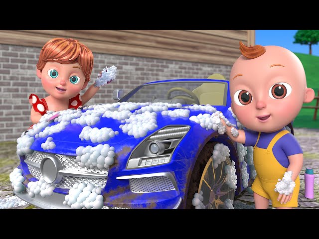 Car Wash Song | Beep Beep Nursery Rhymes | Car Songs For Kids