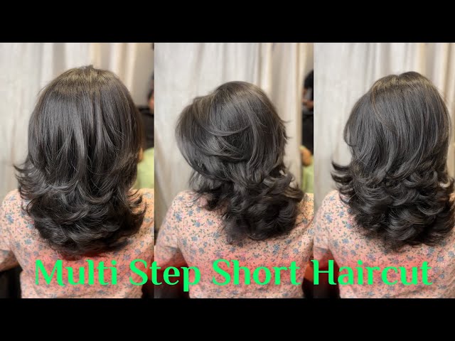 How To: Multi Step Haircut || Step Layer Haircut || short Layer Haircut || Step Haircut Tutorial ||