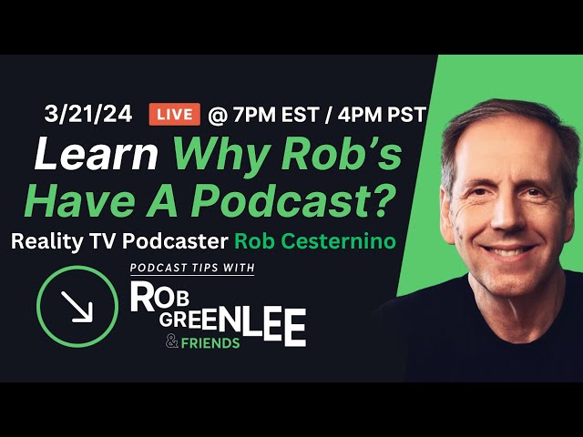 Learn Why Rob’s Have A Podcast? | Rob Cesternino - Ep 20